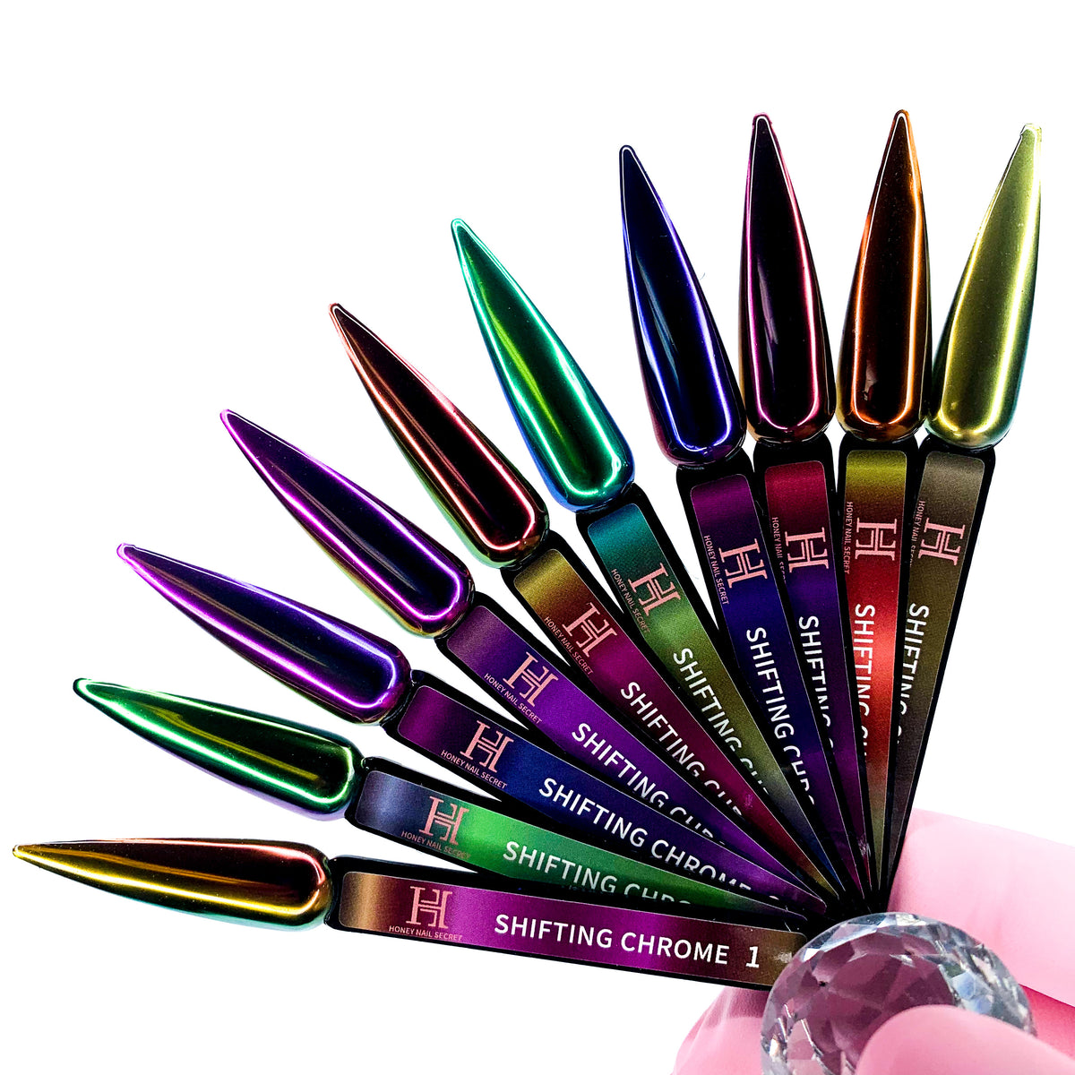 SHIFTING COLOR PREMIUM CHROME COLLECTION – HONEY'S NAIL SECRET