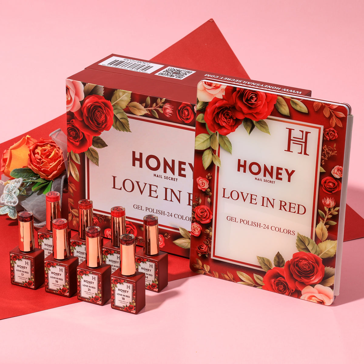 LOVE IN RED COLLECTION 24 COLORS ( HEMA-FREE & TPO-FREE) – HONEY'S