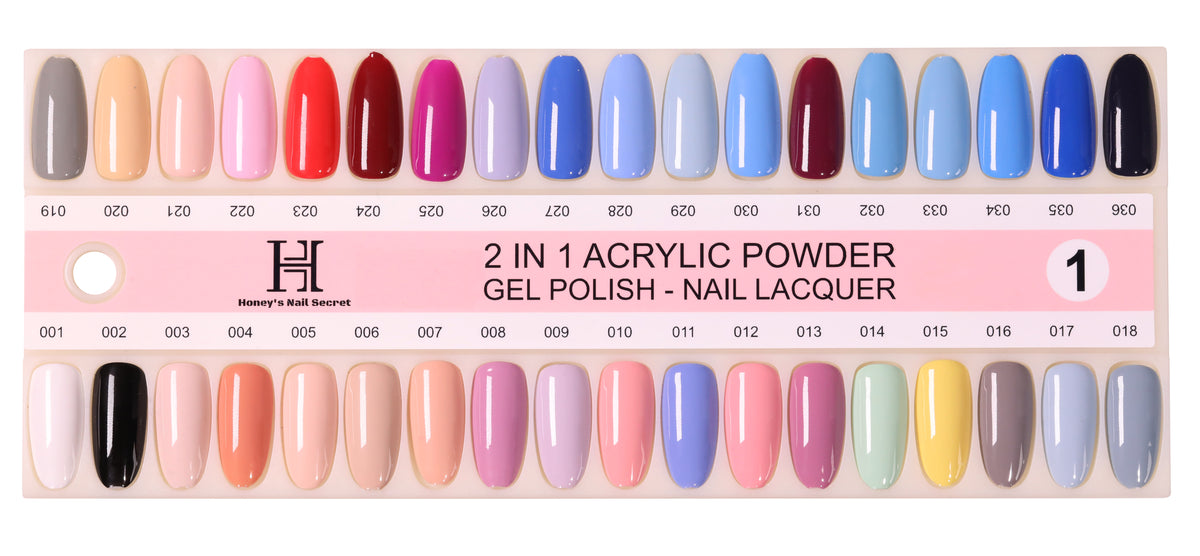 COLORS CHART HP001- Hp200 – HONEY'S NAIL SECRET