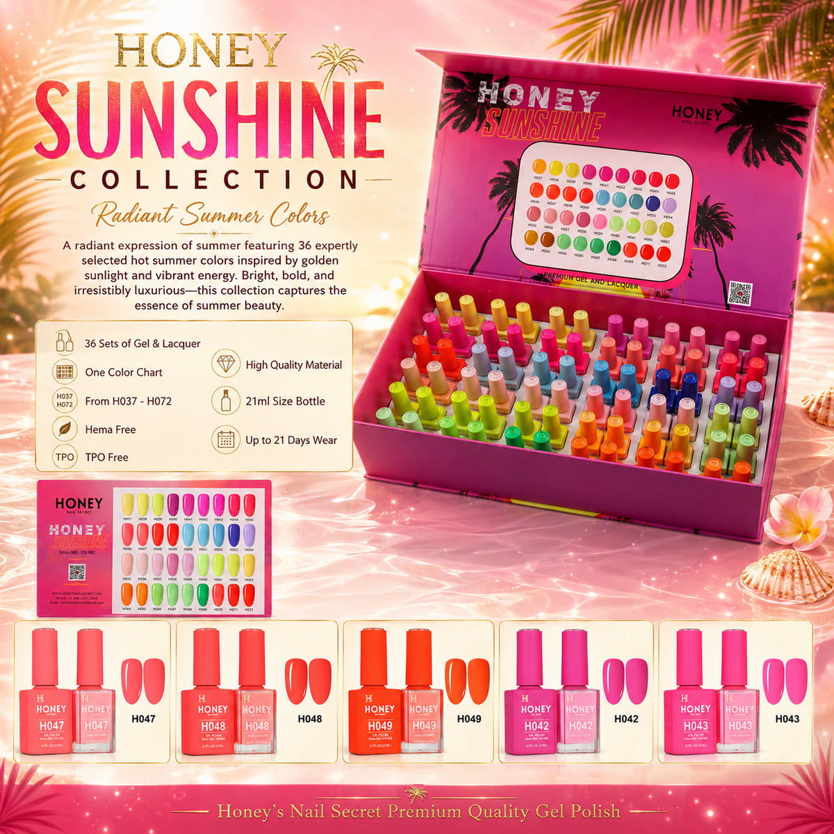 HONEY SUNSHINE GEL & LACQUER COLLECTION – HONEY'S NAIL SECRET