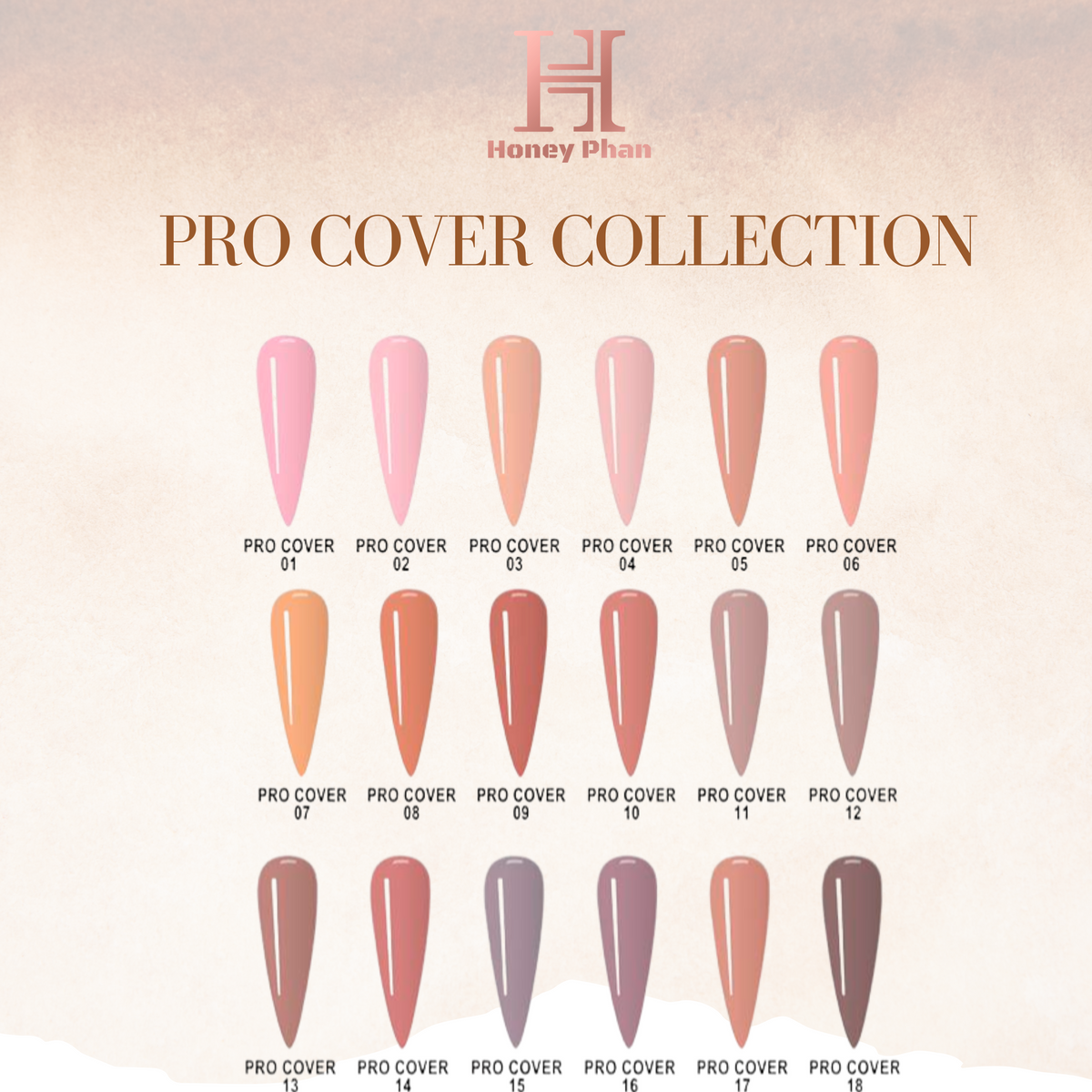 NEW Cover Collection (5 Acrylics) – NAILPROF