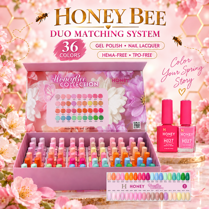 FULL LINE HONEY GEL AND LACQUER COLLECTION 144 COLORS