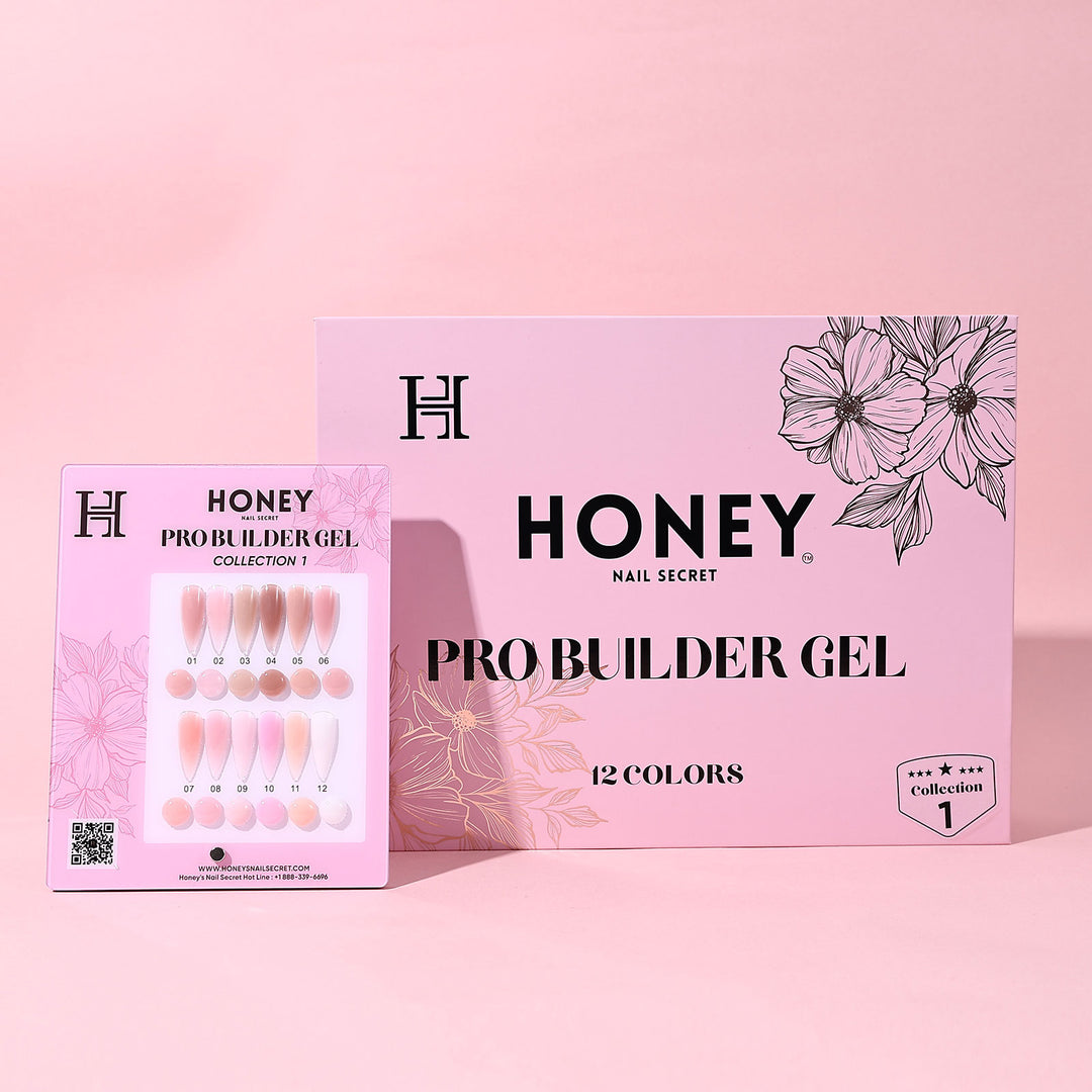 PRO BUILDER GEL COLLECTION - 1 ( HEMA & TPO - Free ) – HONEY'S