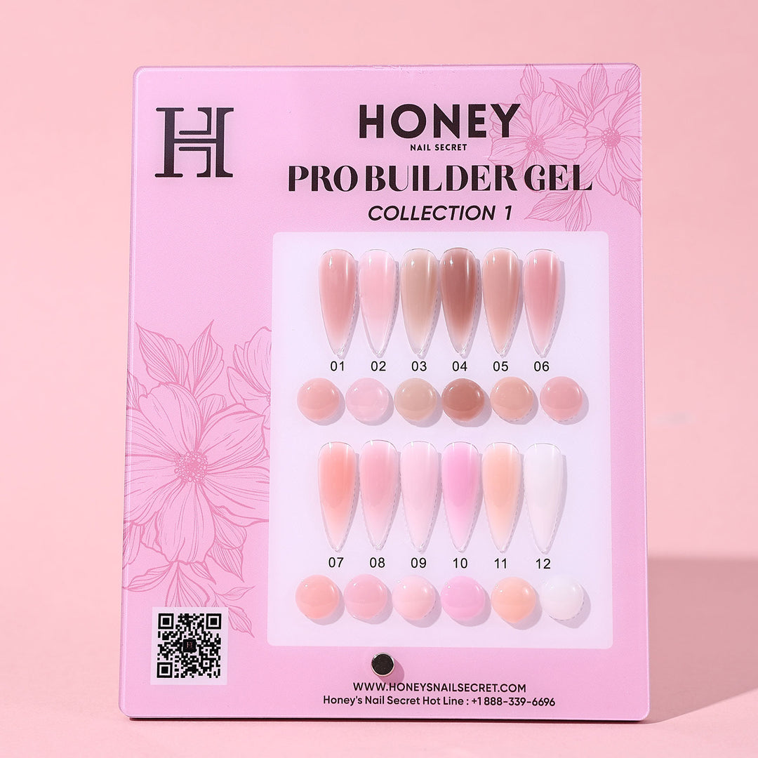 PRO BUILDER GEL COLLECTION - 1 ( HEMA & TPO - Free ) – HONEY'S