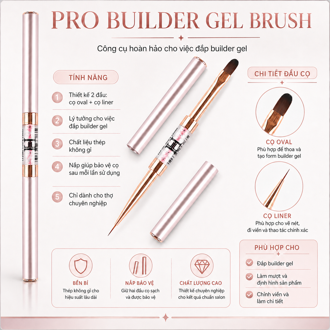 PRO BUILDER GEL BRUSH – HONEY'S NAIL SECRET