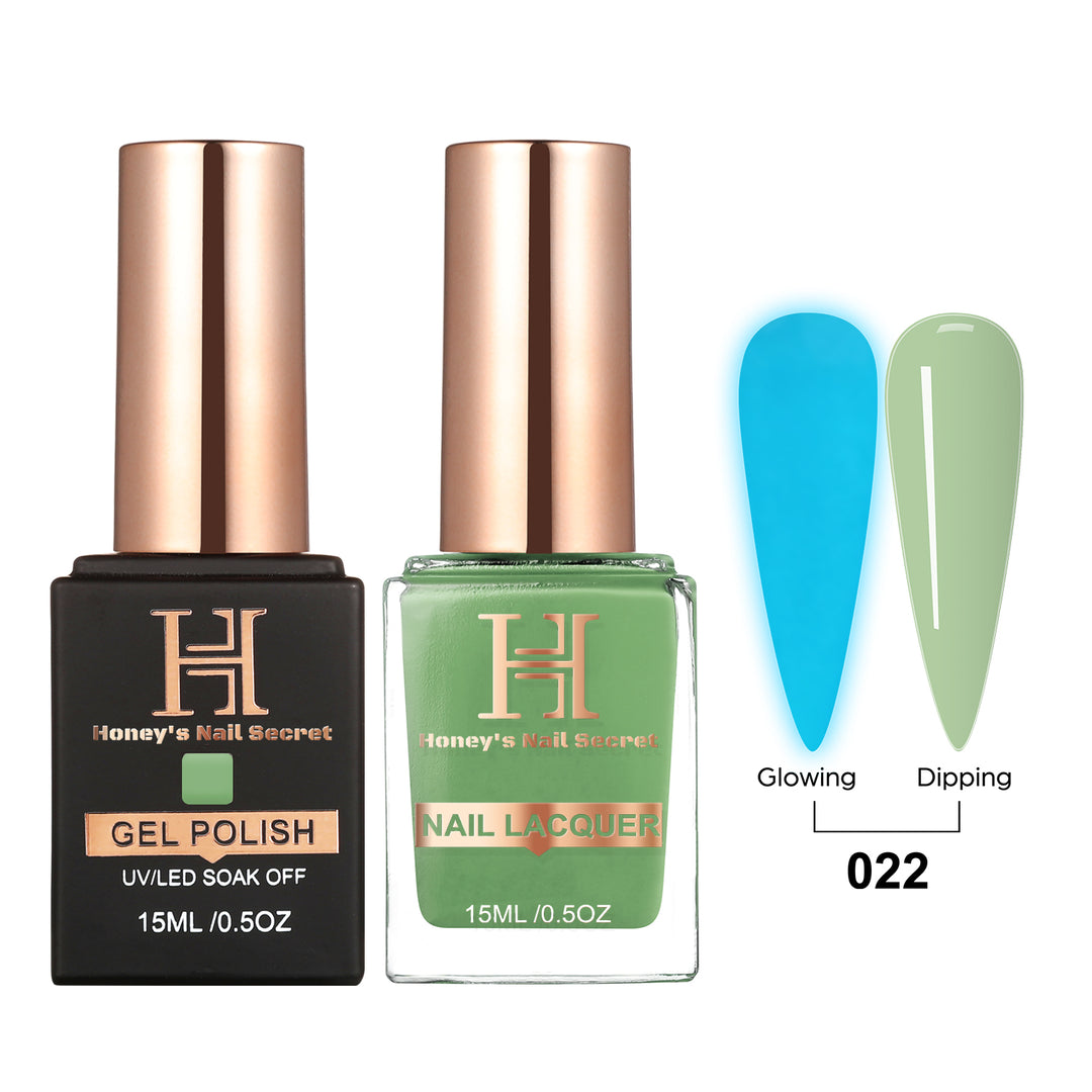 GLOW IN THE DARK GEL&amp; LACQUER - 22