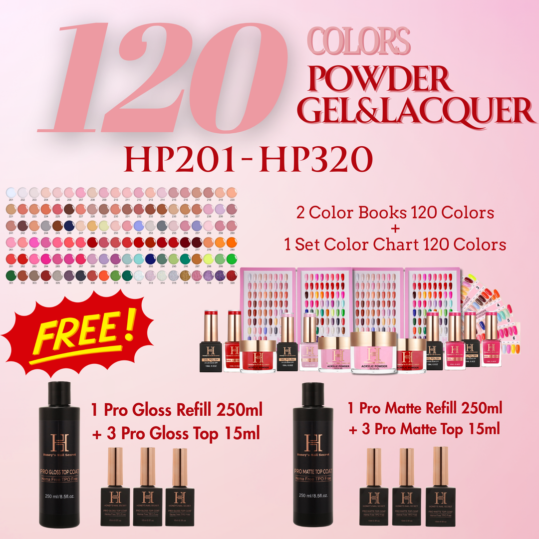 FULL LINE 4 in 1 PREMIUM ACRYLIC + GEL & LACQUER 120 NEW COLORS