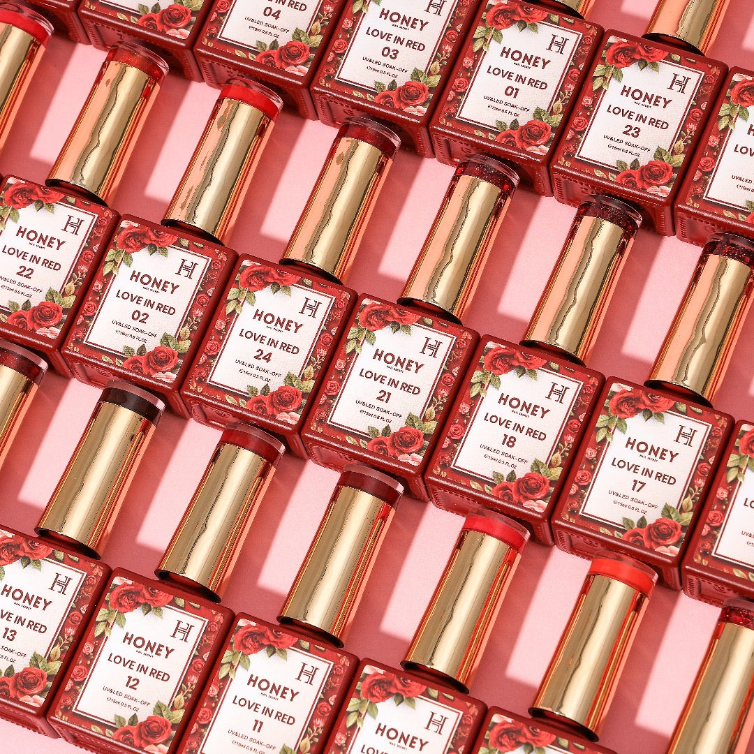 LOVE IN RED COLLECTION 24 COLORS ( HEMA-FREE &amp; TPO-FREE)