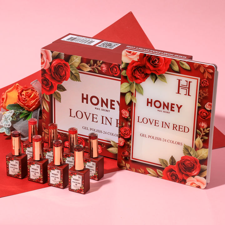 LOVE IN RED COLLECTION 24 COLORS ( HEMA-FREE &amp; TPO-FREE)