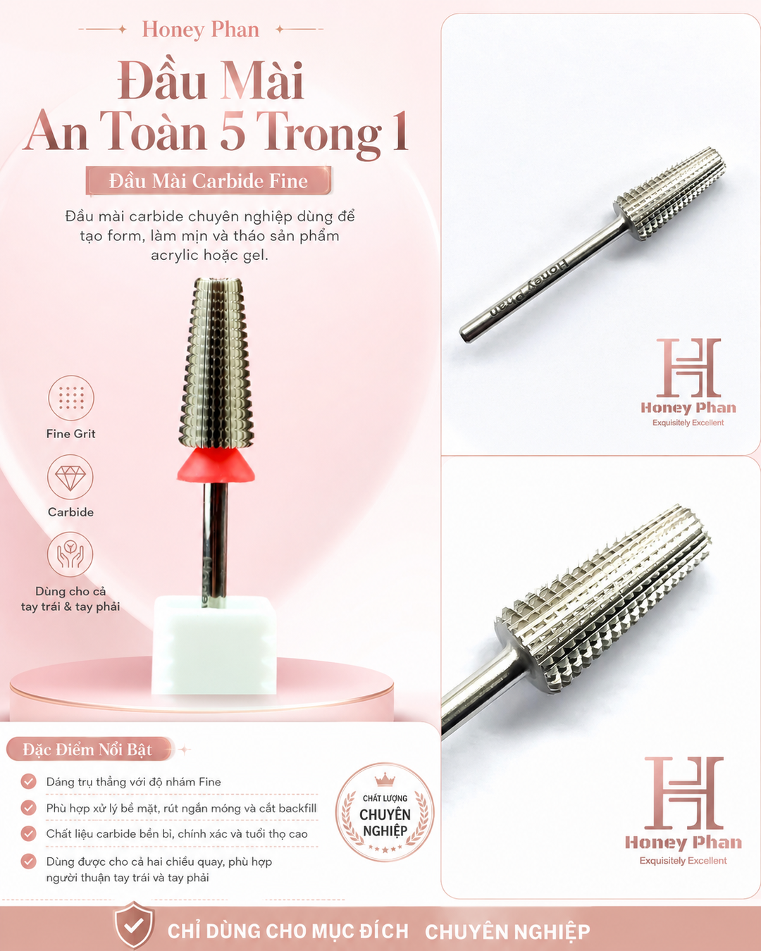 アイルリッヒ　5C 5 in 1 Safety Drill Bit – HONEY'S NAIL SECRET