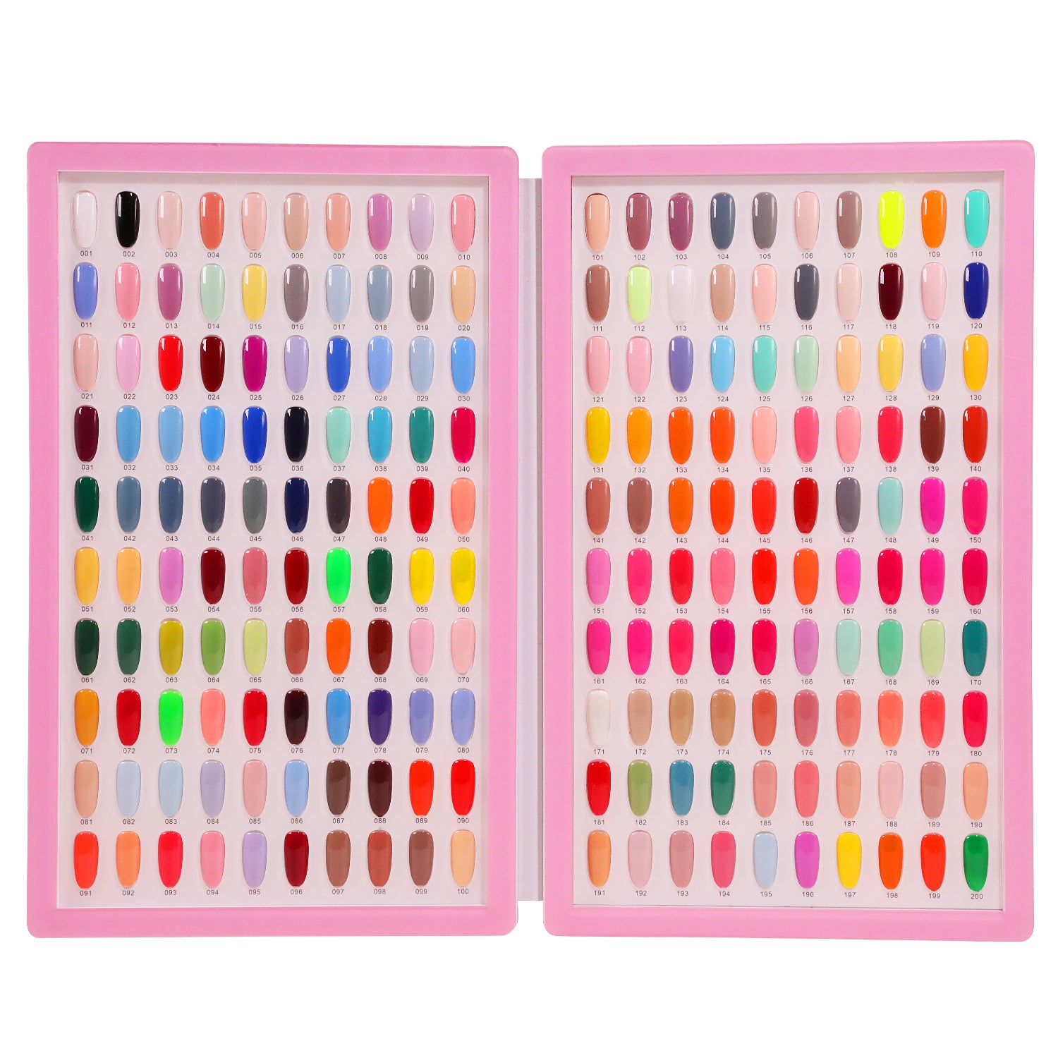 Buy Noverlife 126 Nail Colors Display Cardbook, Nail Gel Polish Display  Chart with Tips, Professional Nail Samples Swatches Book Nail Practice  Design Board for DIY Nail Art Salons Set Online at Lowest