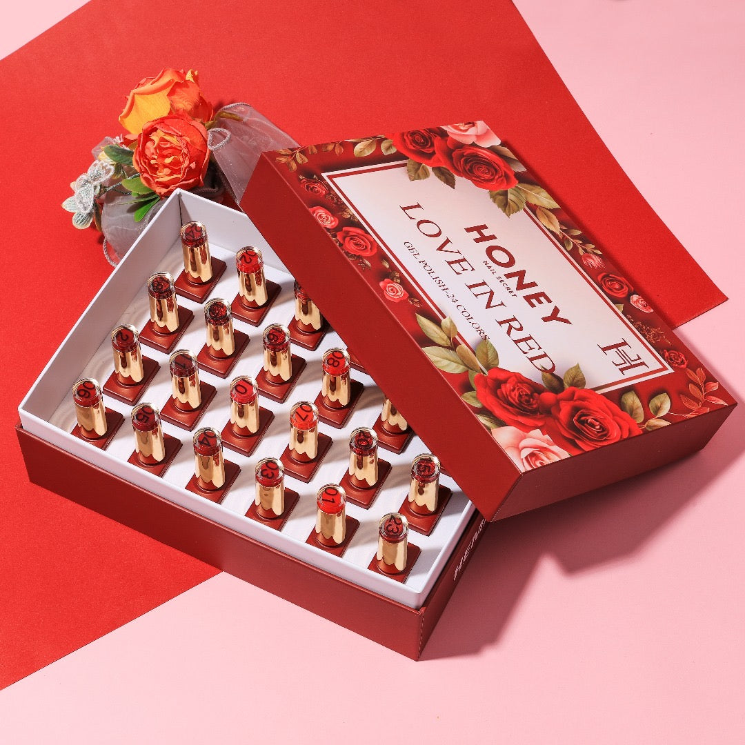 LOVE IN RED COLLECTION 24 COLORS ( HEMA-FREE & TPO-FREE) – HONEY'S