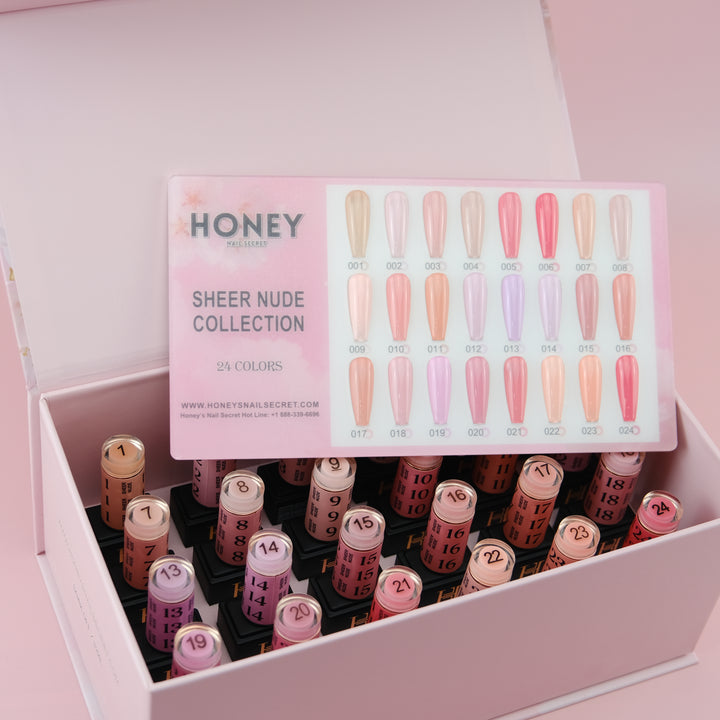 SHEER NUDE GEL COLLECTION 24 COLORS