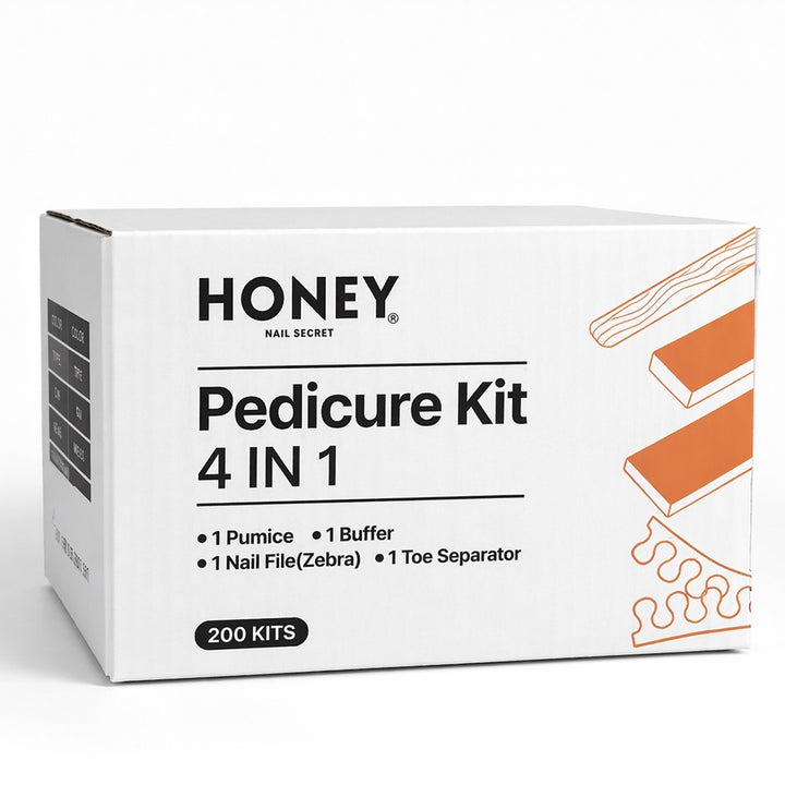4-IN-1 PEDICURE KIT - ORANGE