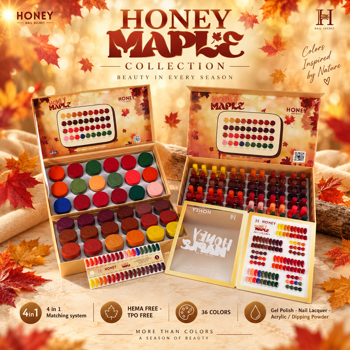 FULL LINE 4 in 1 HONEY ACRYLIC + GEL &amp; LACQUER 144 COLORS