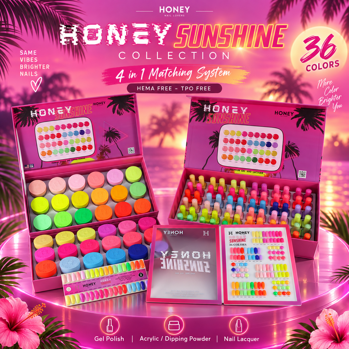 FULL LINE 4 in 1 HONEY ACRYLIC + GEL &amp; LACQUER 144 COLORS