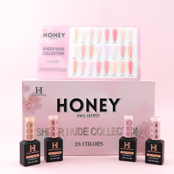 SHEER NUDE GEL COLLECTION 24 COLORS
