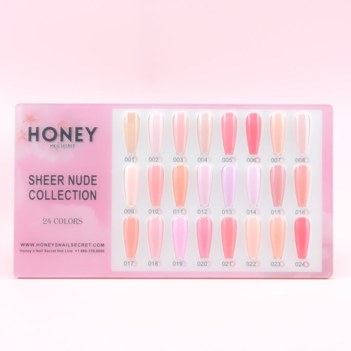 SHEER NUDE GEL COLLECTION 24 COLORS