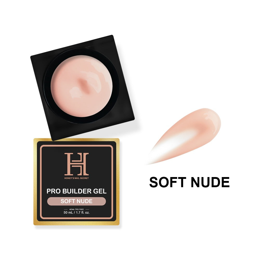 PRO BUILDER GEL - SOFT NUDE ( HEMA-Free & TPO-Free ) – HONEY'S