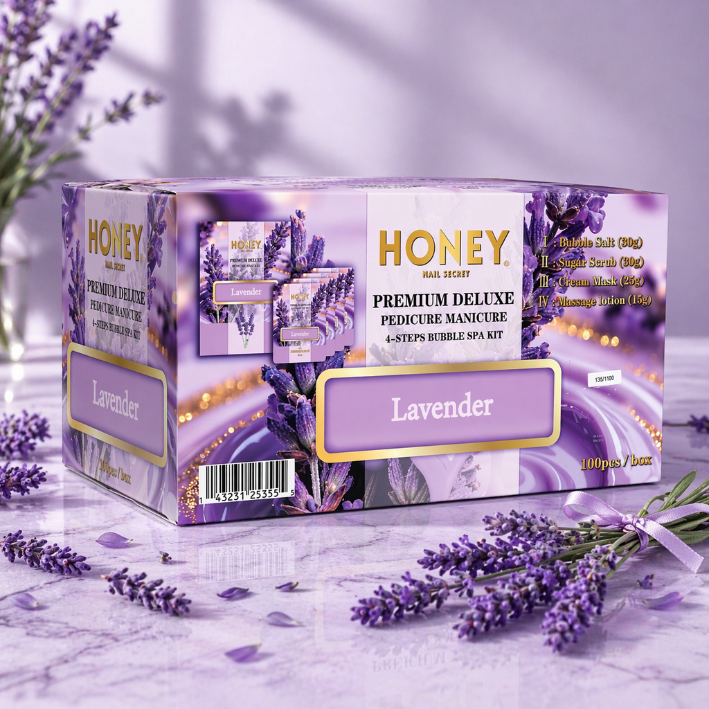lavender flower massage spa LAVENDER 4 IN 1 BUBBLE SPA – HONEY'S NAIL SECRET