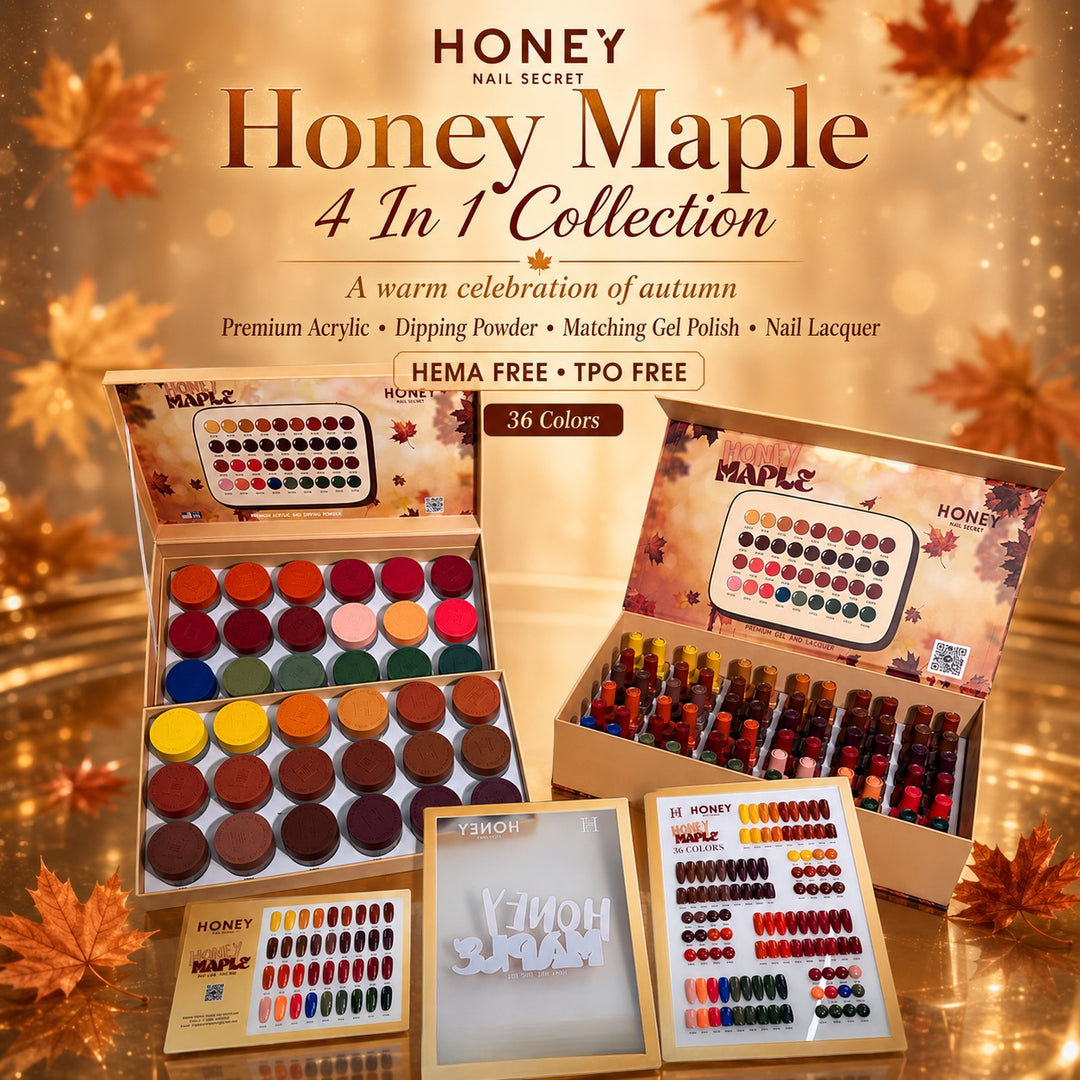 FULL LINE 4 in 1 HONEY ACRYLIC + GEL & LACQUER 144 COLORS FULL LINE 4 in 1 HONEY ACRYLIC + GEL & LACQUER 144 COLORS