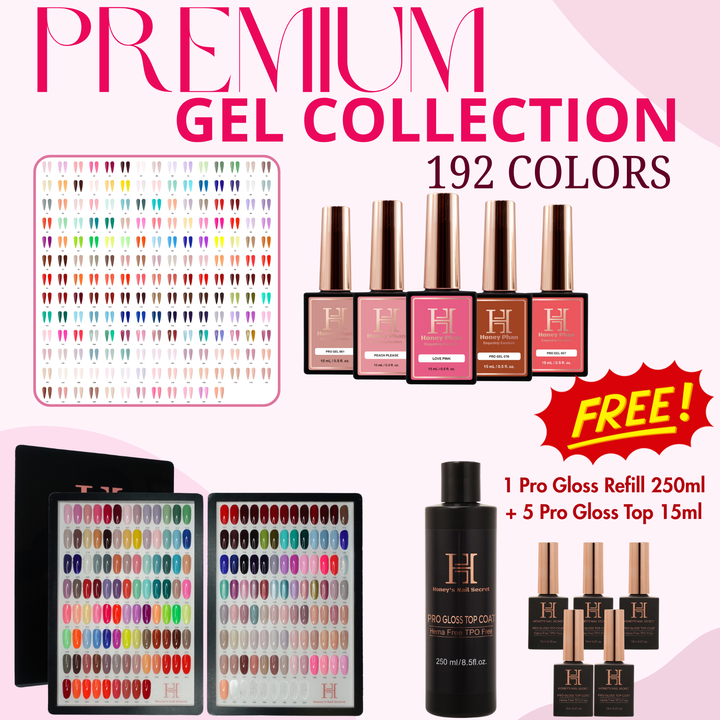 PREMIUM GEL POLISH COLLECTION 192 COLORS  ( HEMA-Free &amp; TPO-Free )