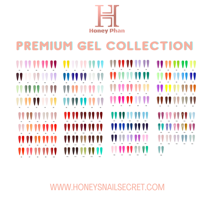 PREMIUM GEL POLISH COLLECTION 192 COLORS  ( HEMA-Free &amp; TPO-Free )