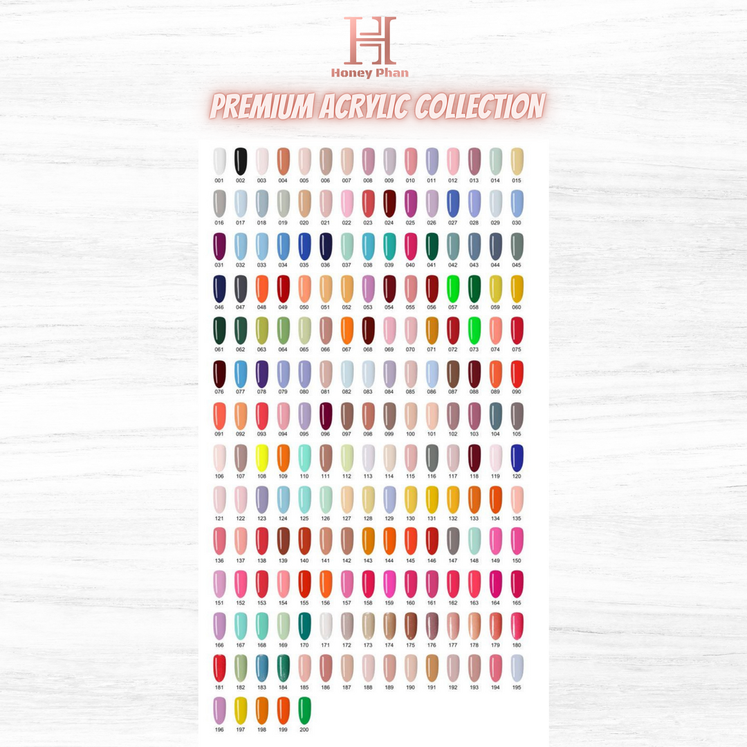 FULL LINE PREMIUM ACRYLIC DIPPING POWDER - 200 COLORS