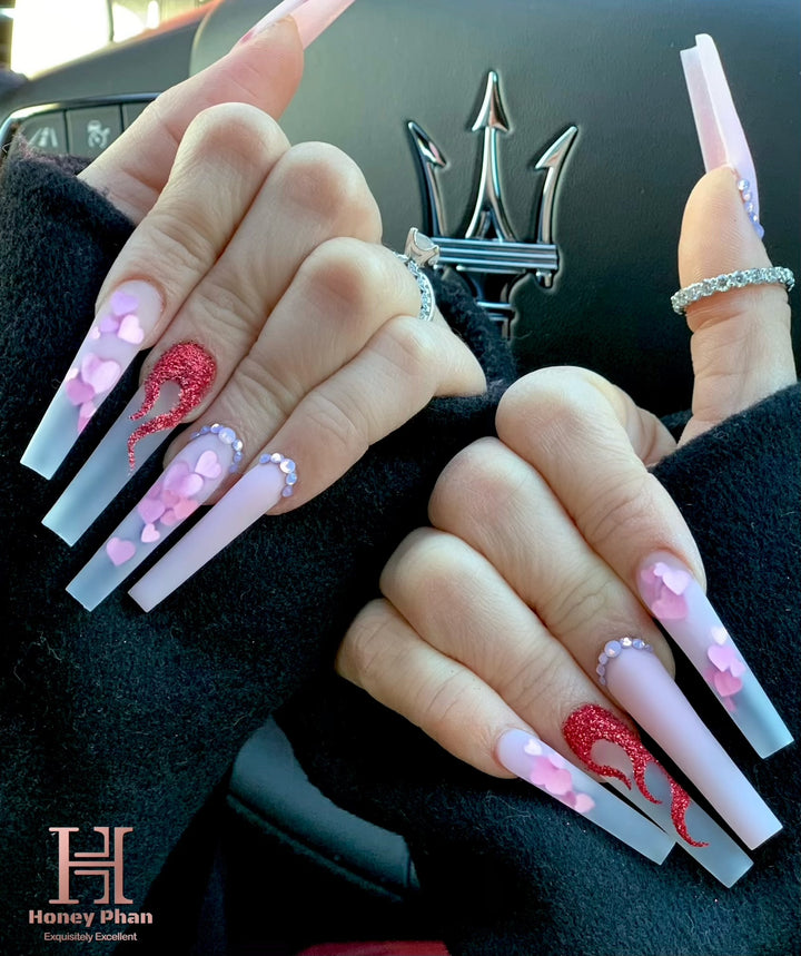 Metallic Mix Heart Set 12 Colors