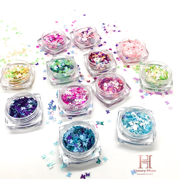 Butterfly Glitter Set 12 Colors - 3
