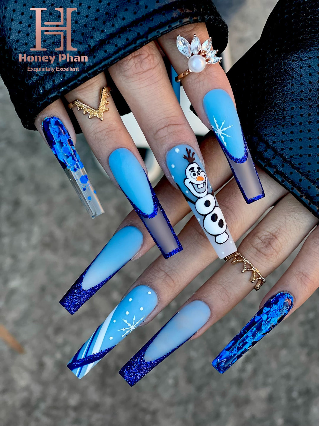 Metallic Blue Set 6 Designs
