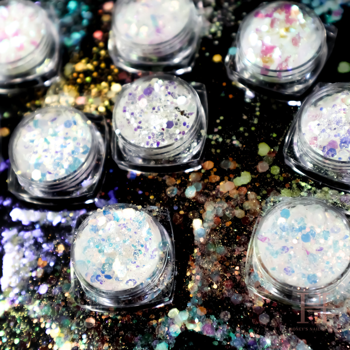 Mermaid Glitters Set 12 Colors – HONEY'S NAIL SECRET