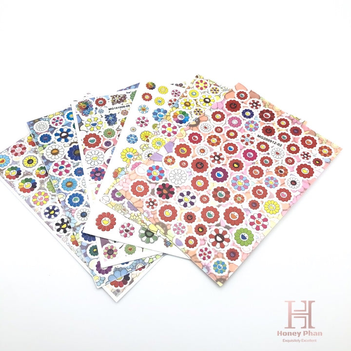 Colorful Flowers Design Set ( 6 pcs )