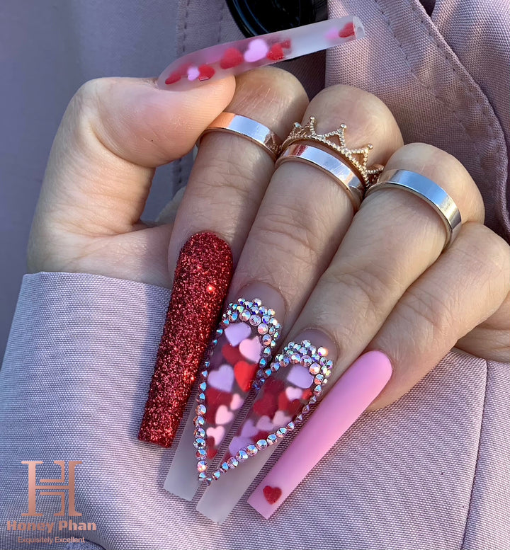 Metallic Mix Heart Set 12 Colors