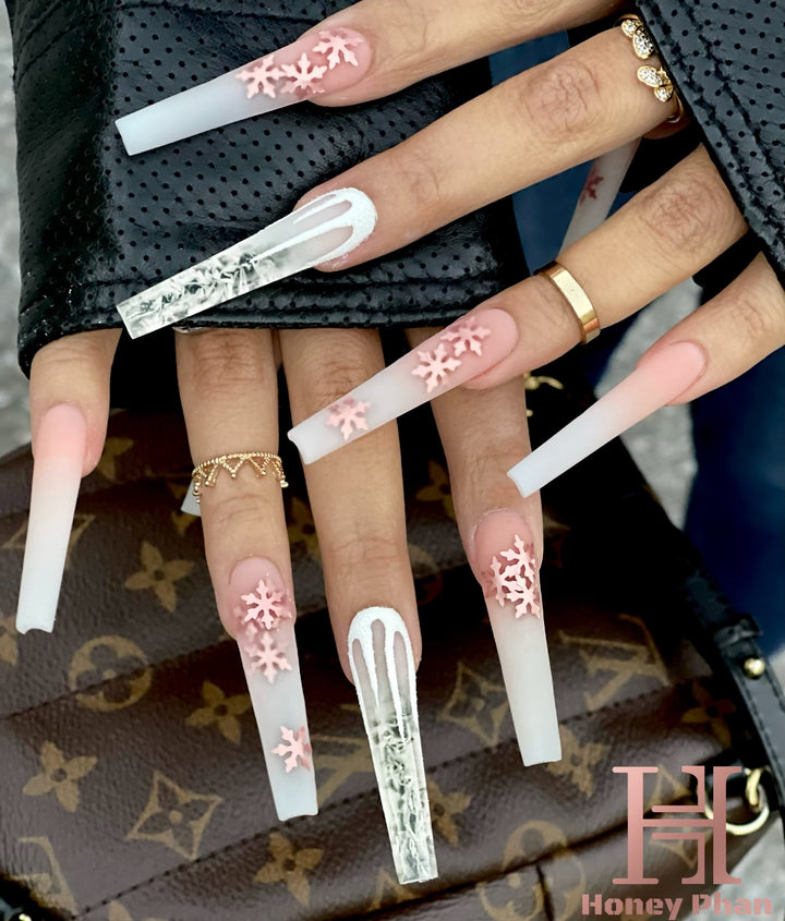 ROSEGOLD SNOWFLAKES - 373