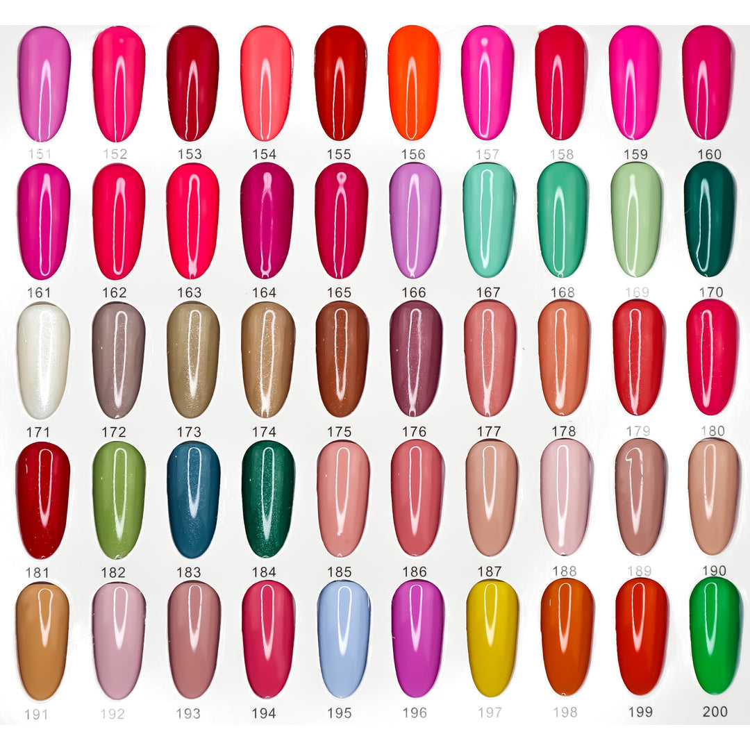 FULL LINE PREMIUM GEL &amp;  LACQUER -   200 COLORS